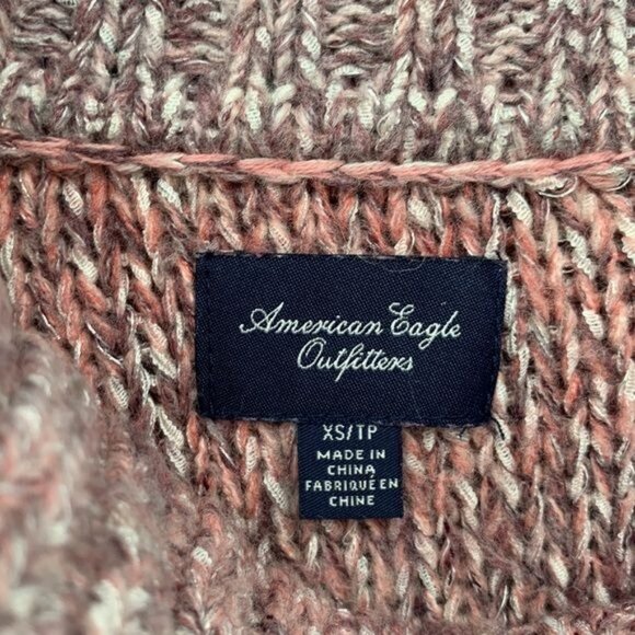 Americans Eagle outfitters Womans XS Knit Sweater Pink Cream Mauve - Picture 2 of 5